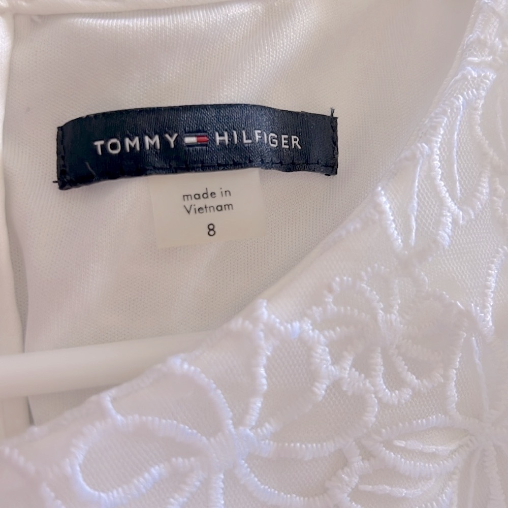 White Tommy Hilfiger dress with floral prints - Picture 5 of 5